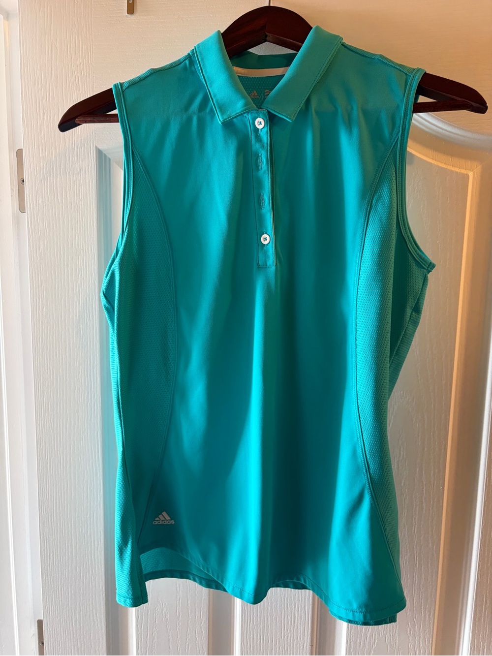 adidas Women's Sleeveless Polo - Turquoise